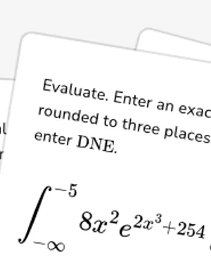Evaluate improper integrals of infinite limits: with u substitution worksheet preview