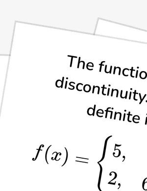 Integrate functions with finite discontinuities worksheet preview