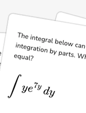Introduction to integration by parts worksheet preview
