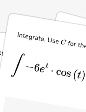Integrate by parts using other tricks worksheet preview