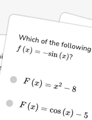 Introduction to antiderivatives worksheet preview