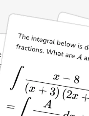 Introduction to integration using partial fractions worksheet preview