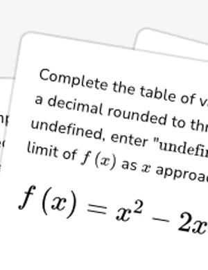 Create tables for estimating limits worksheet preview