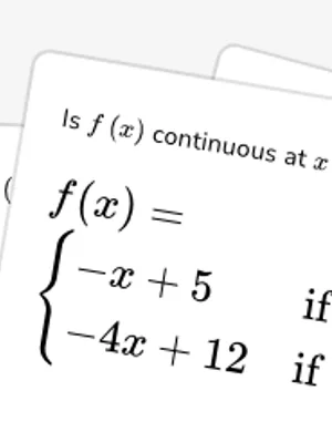 Identify whether a piecewise function is continuous at a point worksheet preview