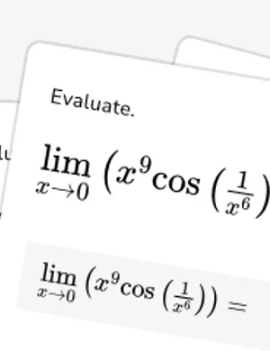 Evaluate limits using the squeeze theorem worksheet preview