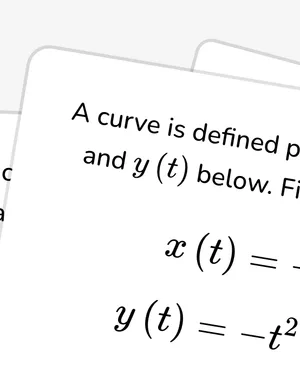 Differentiate parametric equations worksheet preview