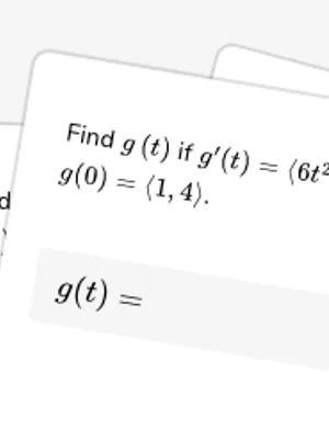 Solve initial value problems for vector-valued functions worksheet preview