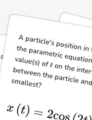 Optimization with parametric equations worksheet preview