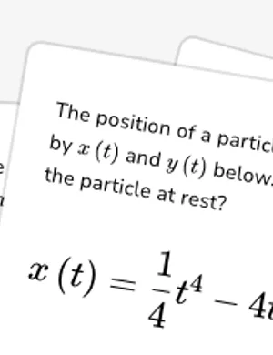 Movement of particle along parametric curve worksheet preview