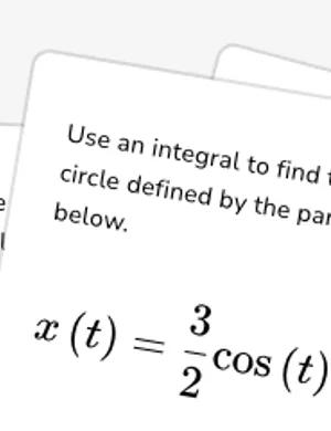 Find perimeter of parametric curves without a calculator worksheet preview