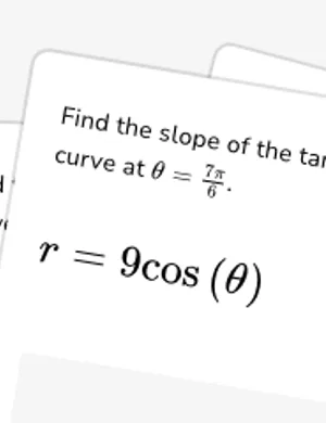 Find the slope of tangent lines to polar curves worksheet preview