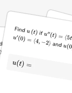 Solve two-level initial value problems for vector-valued functions worksheet preview