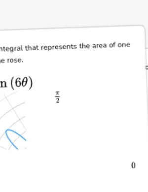Write integrals for the area of a polar region worksheet preview