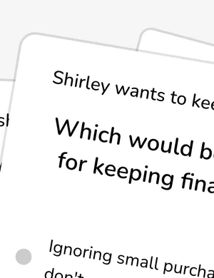 Keep financial records worksheet preview