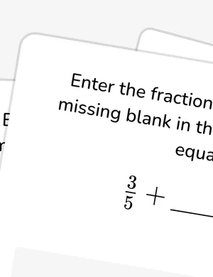 Decompose fractions worksheet preview