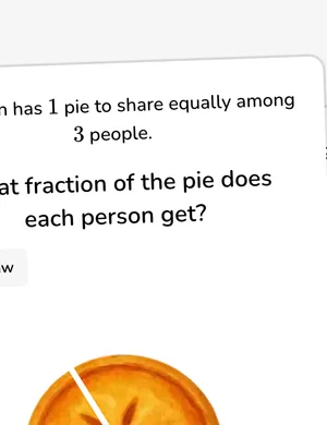 Represent and divide with fractions worksheet preview