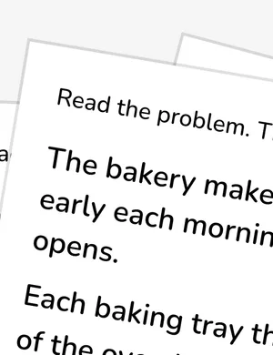 Solve one-step multiplication word problems worksheet preview
