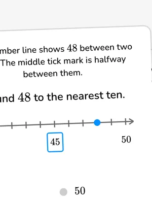 Round whole numbers using magnitude and number-line reasoning worksheet preview