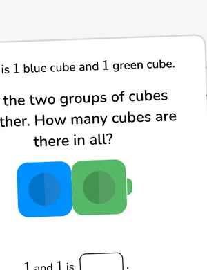Add with cube trains worksheet preview