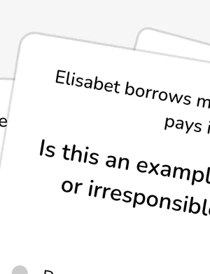 Borrowing and lending worksheet preview