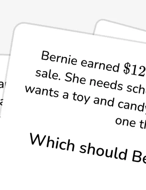 Choose between wants and needs worksheet preview
