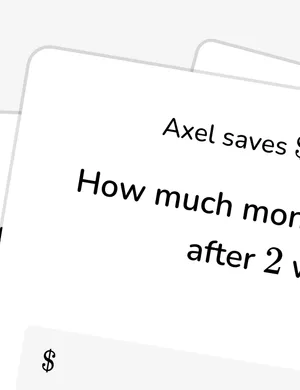 Saving money worksheet preview