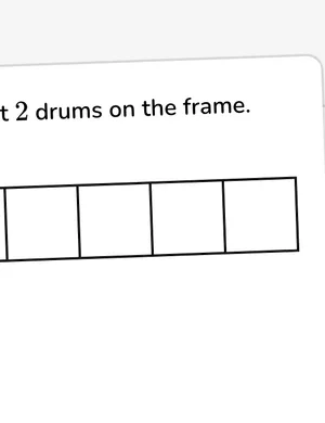 Show numbers on frames worksheet preview