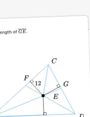 Use the incenter to find missing measure worksheet preview