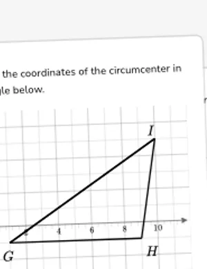 Find coordinates of points of concurrency of a triangle worksheet preview