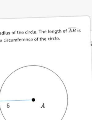 Find circumference from figures worksheet preview