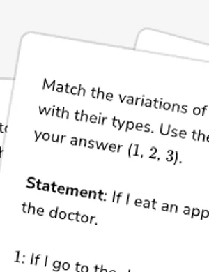 Use vocabulary and definitions for mathematical logic (negation symbol for logical negation) worksheet preview