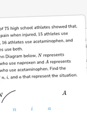 Use Venn Diagrams to represent situations worksheet preview