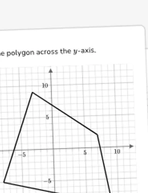 Identify shape reflections worksheet preview