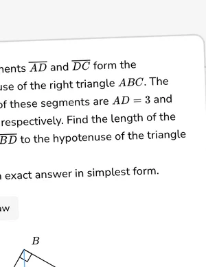 Solve for altitude to the hypotenuse worksheet preview