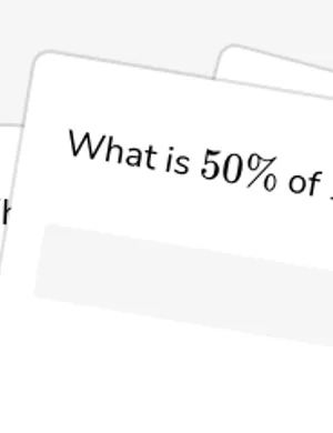 Calculate percents worksheet preview