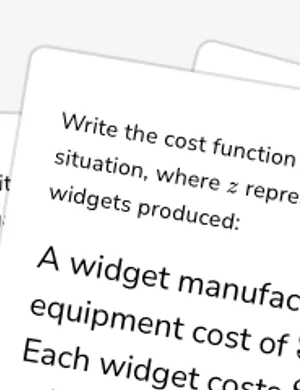 Calculate profit functions worksheet preview