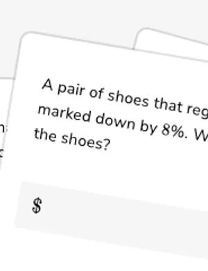 Find final price after a percent change worksheet preview