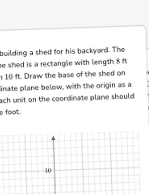 Find rectangle perimeter from coordinates worksheet preview