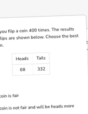 Estimate probability from trials worksheet preview
