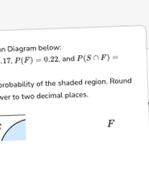 Find probabilities from Venn diagrams worksheet preview