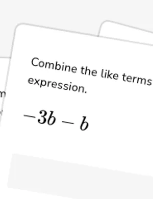 Combine like terms worksheet preview