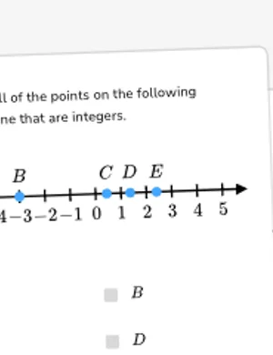 Identify and represent integers worksheet preview