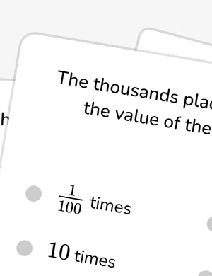 Interpret place value as one-tenth relationship worksheet preview