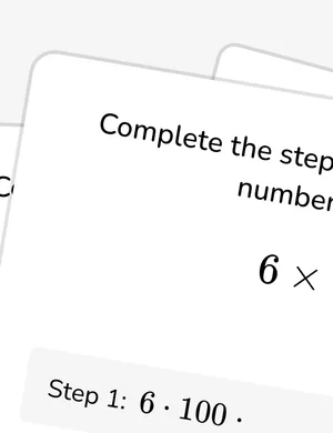 Multiply and divide by a multiple of 10, 100, and 1000 worksheet preview