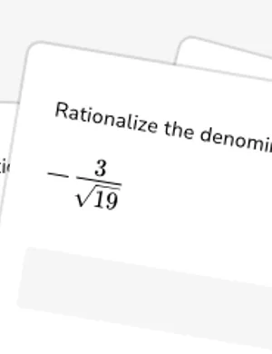 Rationalize denominators worksheet preview