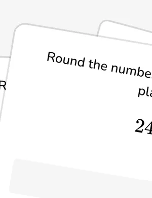 Round whole numbers worksheet preview
