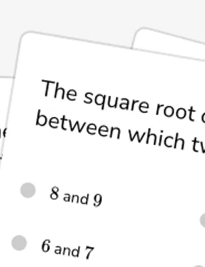 Square roots worksheet preview