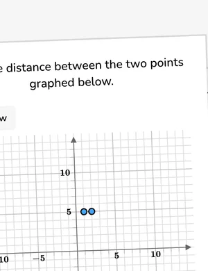 Find horizontal and vertical distance between points worksheet preview