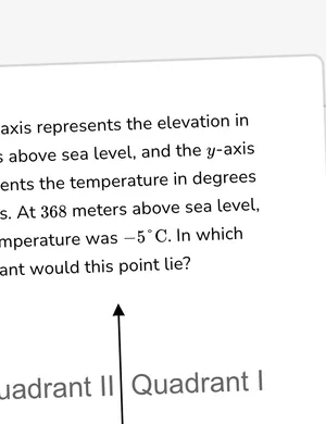 Identify quadrants in context worksheet preview