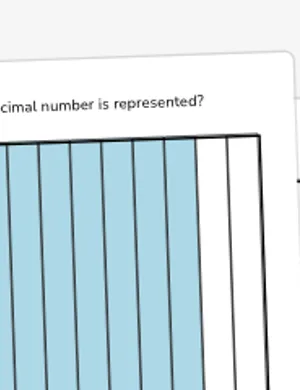 Decimal models worksheet preview